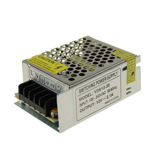 25W 12V 2.1A AC DC-strömförsörjning