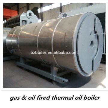 Horizontal gas fired oil fired thermal oil boiler for industry