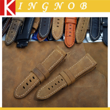 24mm 26mm Assolutamente Genuine Leather Watch Strap Band Tang Buckle