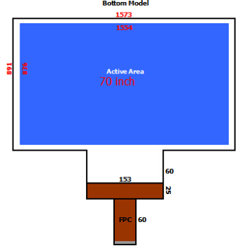 70 Inch Interactive foil through glass,Interactive Touh Film,dual touch foil,touch screen foil,interactive projection foil
