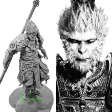 Black Myth Wukong High Precision 3D Printed Wax Statue Custom Machining Services