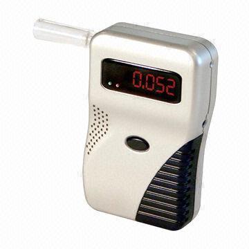 Breathalyzer with Way of a Breath Sample, Testing and Measurement of Blood Alcohol Content (BAC)