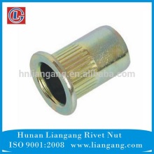 Large Flange Head Round Body Yellow Zinc Rivet Nut Insert/Blind Nut Insert