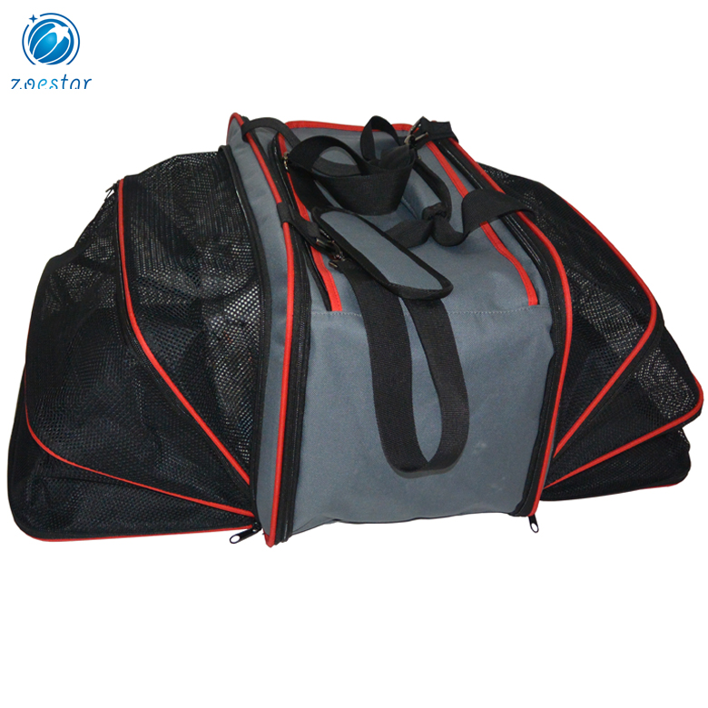 Expandable Soft-sided Animal Pet Carriers with Shoulder Strap Portable Cat Dog Air Travel Transport Bag