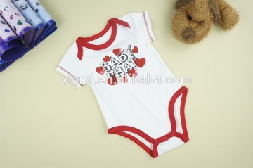 hottest superior cotton handfeel print letter red loving heart pattern boys apparel