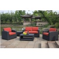 PP rattan sofa set for patio