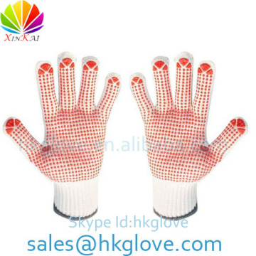 Double Sides Pvc Dot Gloves