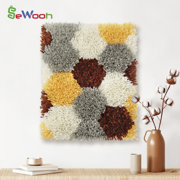 DIY Yarn Art Latch Hook Rug Kit for Adults