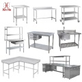 Customized Stainless Steel Worktable With Backsplash