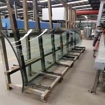 Curved Tempered Glass for Stairs Partitions Decoration