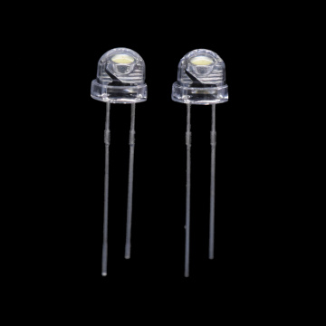 5mm Straw-hat white LED 120 degree 6-7lm 5000-5500K