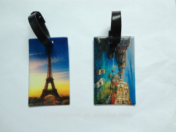 custom pvc id card luggage tag