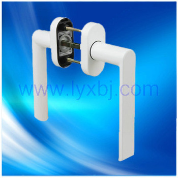 pvc casement door aluminum twin handle