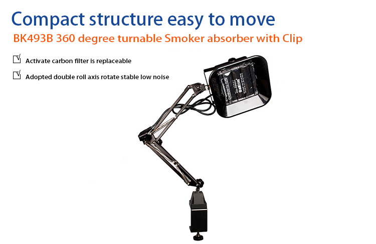 BK493 smart desktop smoke absorber welding fume extractor