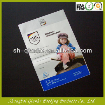 Printed LDPE resealable bag,adhesive LDPE bag