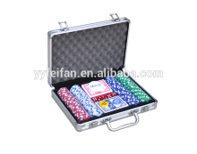 2015 new design casino poker chip game set,can custom logo