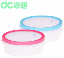 simple design round shape plastic food container from huangyan taizhou