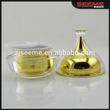 KOREA FASHION plastic jar screw lids plastic jar container cosmetic packaging cream jar