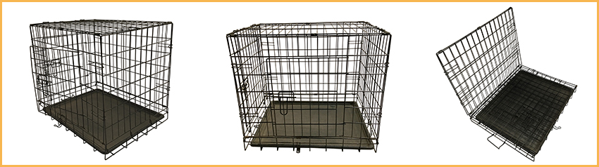 folding dog cage