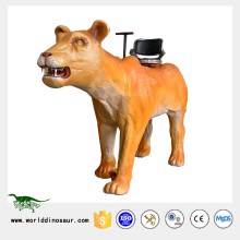 Kids Electric Mechanical Life Size Lion Rides for Carnival