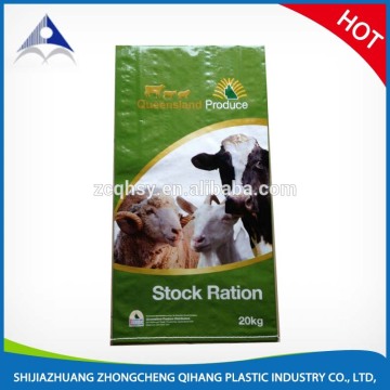 BOPP laminated WPP woven cattle feed bag/cow feed bag