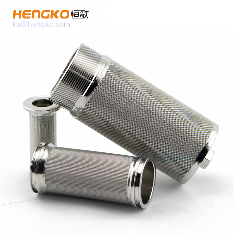 Sintered Stainless Steel Wire Mesh Industrial Filter Tube for fluid filtration system