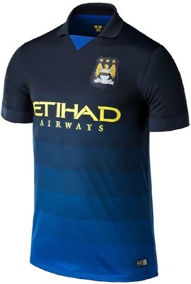 2014 England Club Manchester City Away Soccer Jersey , Soccer uniform Thailand Quality