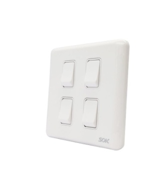 16AX250V 4Gang 2Way Light Switch popular wall switch