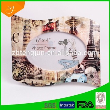 handprinted ceramic frame, newest photo frame, frame