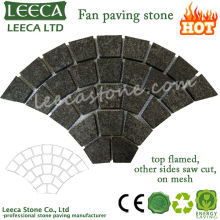 Black basalt driveway paving stones factory