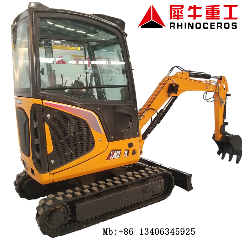 Mini Excavator With Closed Cabin