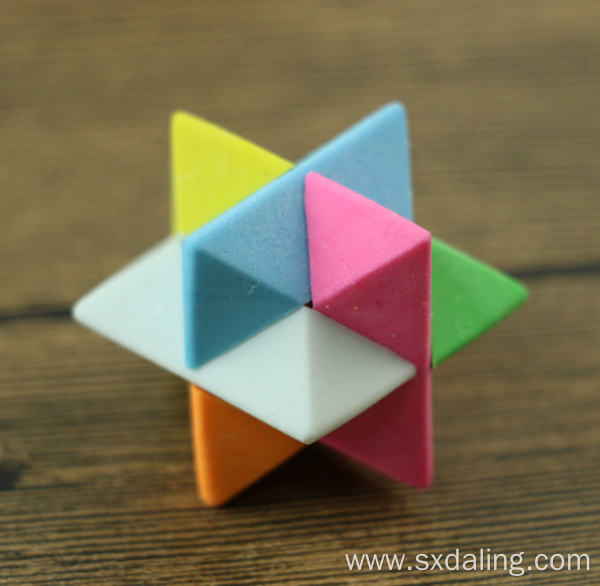 Diamond Shape Puzzle Cube Assemble Eraser