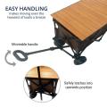 Outdoor Folding Garden Wagon with Adjustable Handle