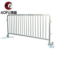 High Quality Temporary Galvanized Crowd Control Barriers with Fixed Legs for Secure Site Fencing