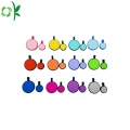 Silicone Pet ID Tag Mini cercle personnalisé