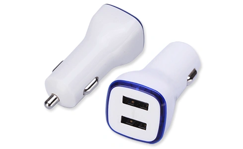 New Hot Style 2.4A Dual USB Car Charger with Intelligent Identification