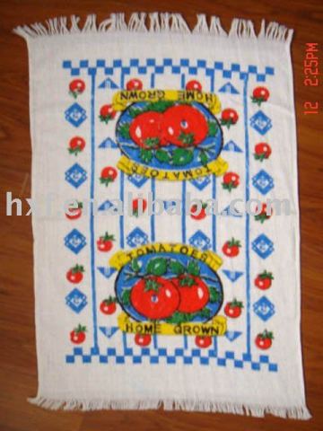 printed cotton cleaning towel