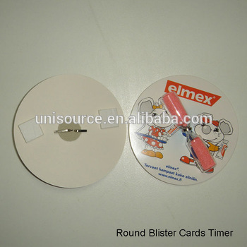 Round Blister Card Hourglass Sand Timer