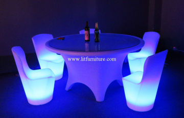 Lightweight Glow Chair ,  Waterproof Ce  Glowing Chair Sets