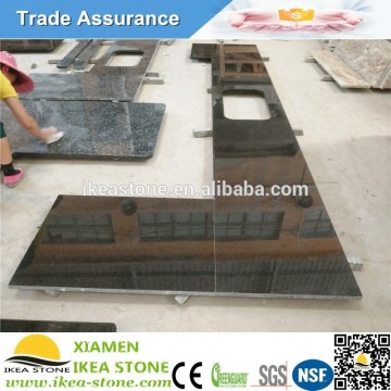 Natural Stone Black Pearl Beveled Edge Kitchen Countertops