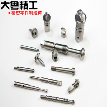 CNC turning steel components threaded shaft and mandrel