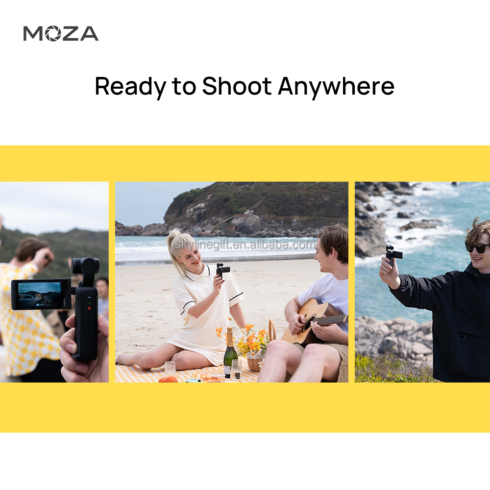 Moza Moin camera pocket Gimbal sports mini handheld high-definition 4K anti-shake vlog portable outdoor stabilizer action camera