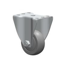 3 Inch Industrial Trundle Caster 75mm PVC Grey Wheel