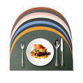 Customize BPA Free Half Round Silicone Placemats