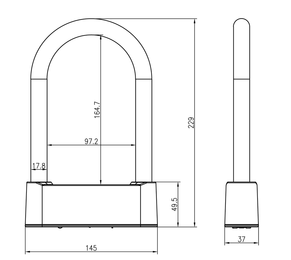 IP67 IP67 Impronta digitale D -blocco con chiavi blocco di impronte digitali intelligenti per moto, bici elettrica, bicicletta elettrica U Blocco