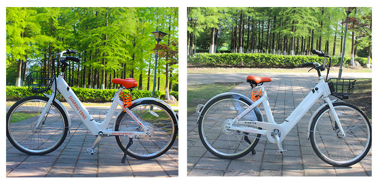 Factory price 26 inch solid tire electric sharing bike electric bicycle