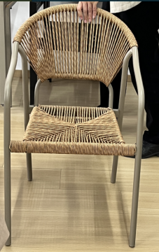 Rattan Weave Metal Frame Chair