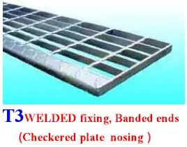 Jimu Hot DIP Galvanized Anti-Slip Stair Tread Steel Grating