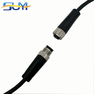 M12 Aviation IP67 Waterproof Connector With Shield Cable