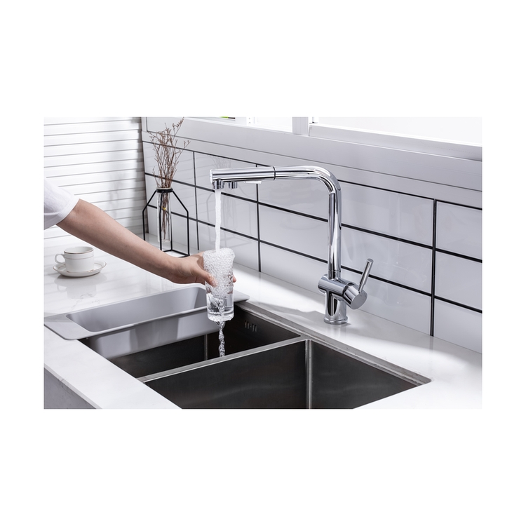 Brass Pullout Kitchen Faucet